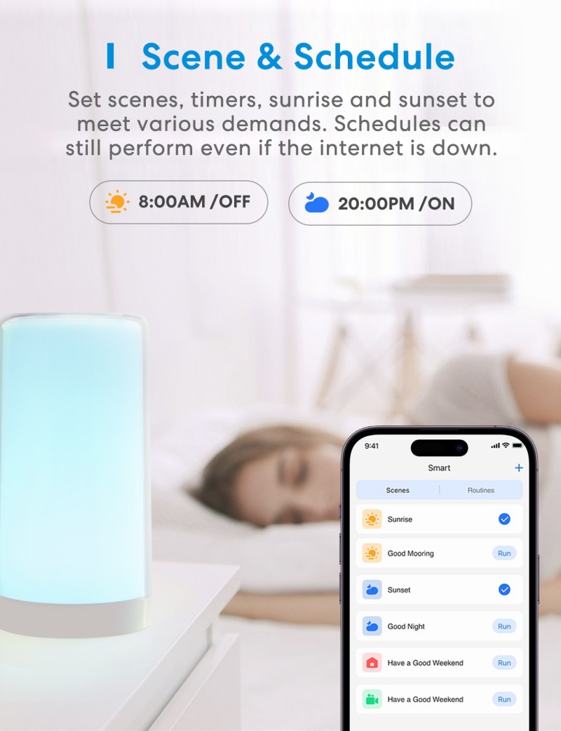 Meross - Lumière d'ambiance Wi-Fi intelligente
