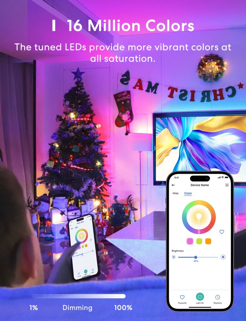 Meross - Smart Wi-Fi LED Bulb RGBWW