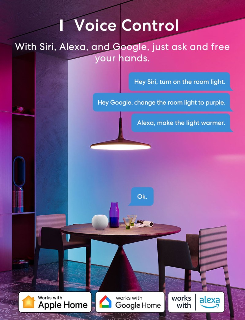 Meross - Smart Wi-Fi LED Bulb RGBWW