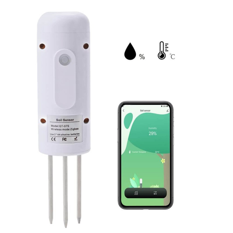 IHOMECAM - Zigbee soil sensor (temperature and humidity) for gardens and plants