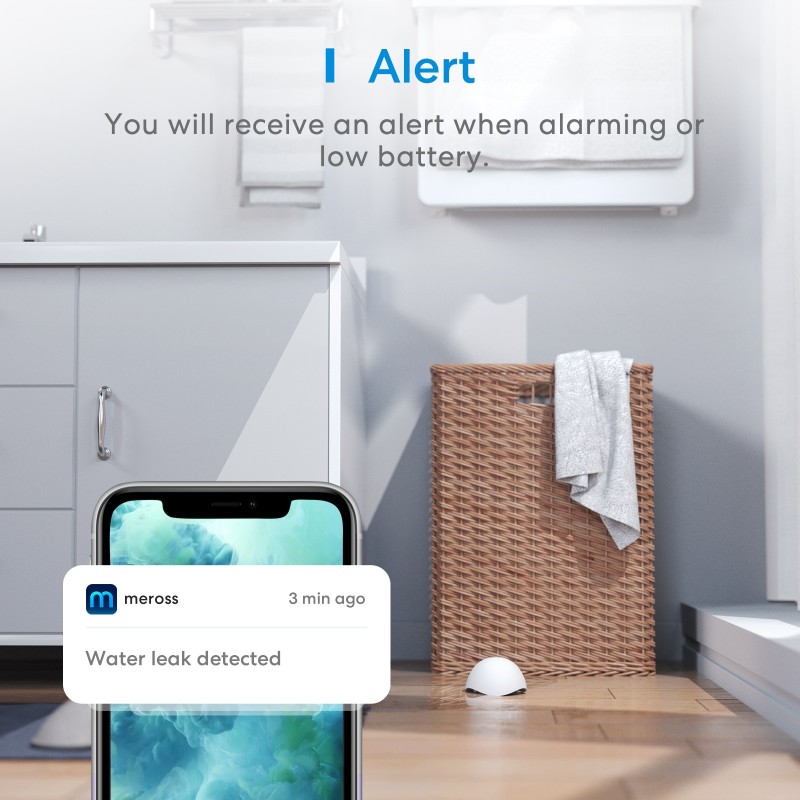 Meross - Smart Water Leak Sensor (Without Hub)