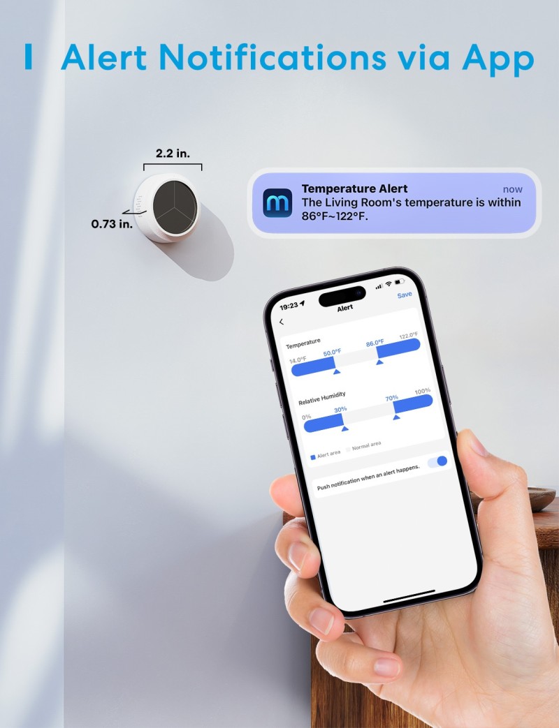 Meross - Smart Temperature and Humidity Sensor (With hub)
