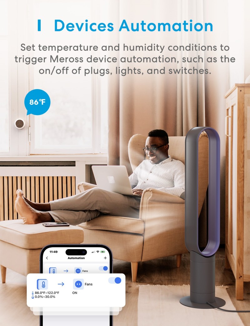 Meross - Smart Temperature and Humidity Sensor (With hub)