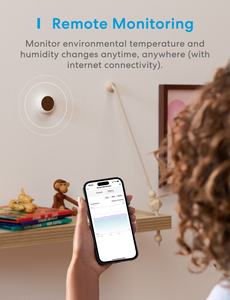 Meross - Smart Temperature and Humidity Sensor (With hub)