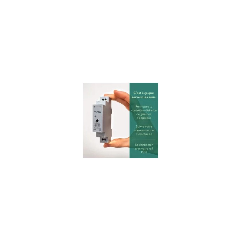 Frient Smart DIN Relay 2 16A