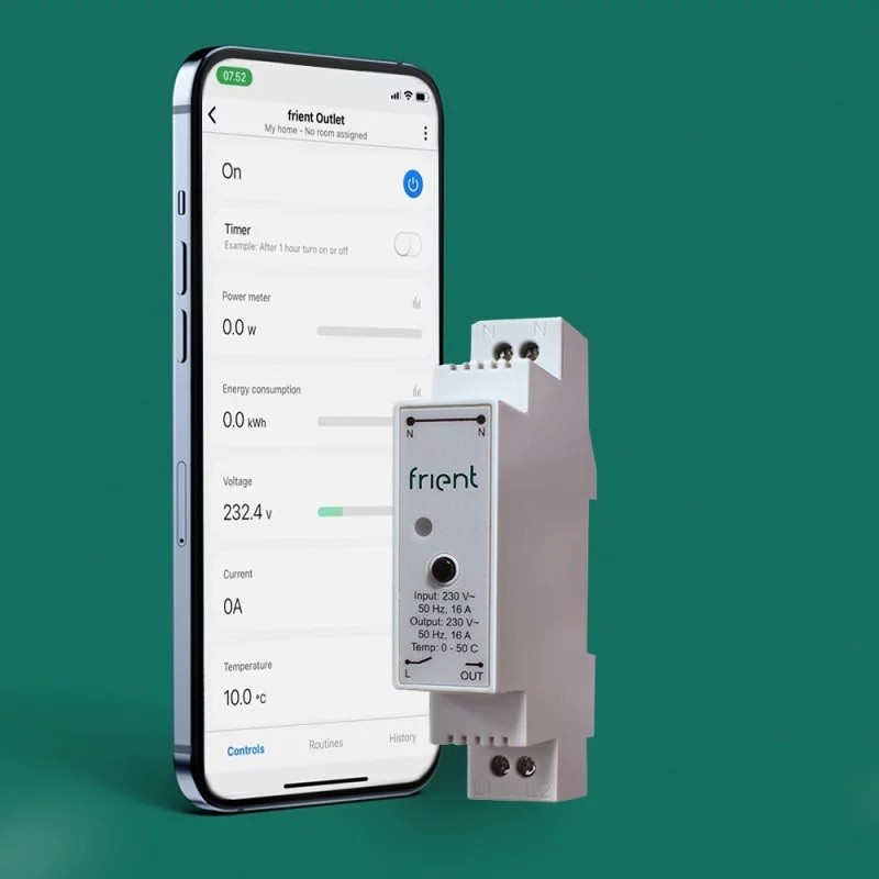 Frient Smart DIN Relay 2 16A