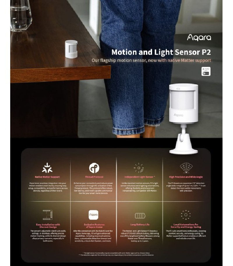 Aqara - Matter (over Thread) Aqara Motion and Light Sensor P2