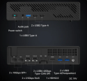 Minisforum - Mini PC MS-01 Barebone with Intel Core i9-12900H,vPro Enterprise Support,2x10Gbps SFP+LAN/2x2.5G RJ45/2xUSB4/HDIM/1