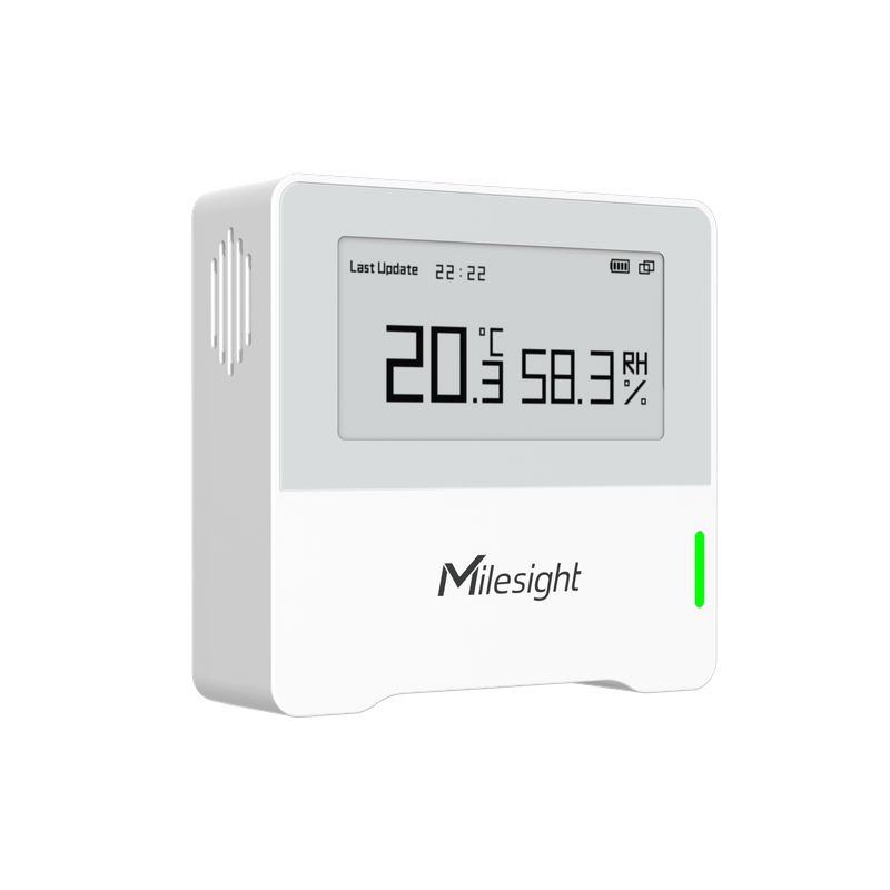 Milesight IOT - Sensore di qualità dell'aria interna Lorawan 2 in 1 (con display)