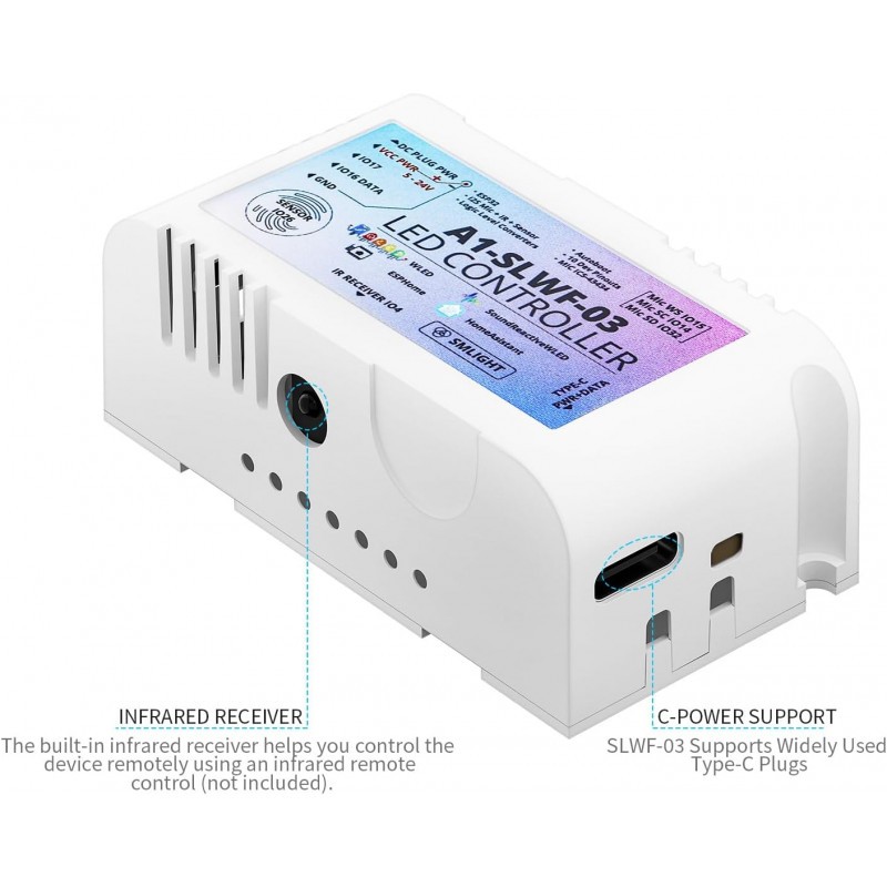 SMLIGHT - WLED-kompatibler LED-Controller und Home Assistant SLWF-03