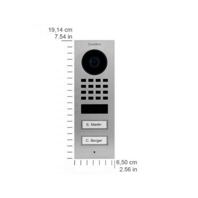 Doorbird - Verbundene Video-Türstation D1102V für Unterputzmontage
