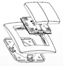 Z-wave.Me - Kit Interrupteur double Z-wave Plus WallC-D