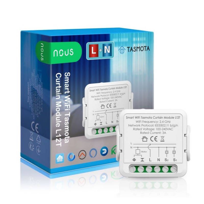 NOUS - Modulo connesso WIFI Tasmota preinstallato sulla tapparella