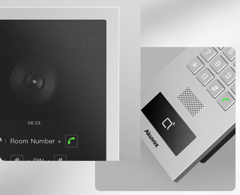 Akuvox - IP- und analoge Video-Türstation mit RDIF, BLE, NFC und Akuvox S532 Tastatur
