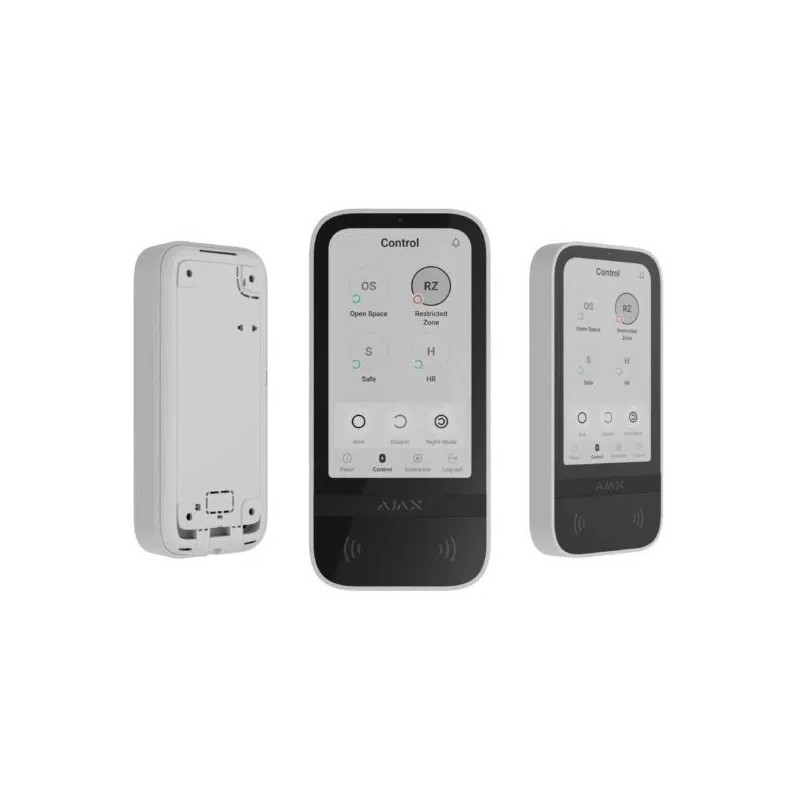 Ajax - KeyPad TouchScreen Bianco Tastiera wireless con touch screen per il controllo di un sistema Ajax Ajax - KeyPad TouchScreen Bianco Tastiera wireless con touch screen per il controllo di un sistema Ajax