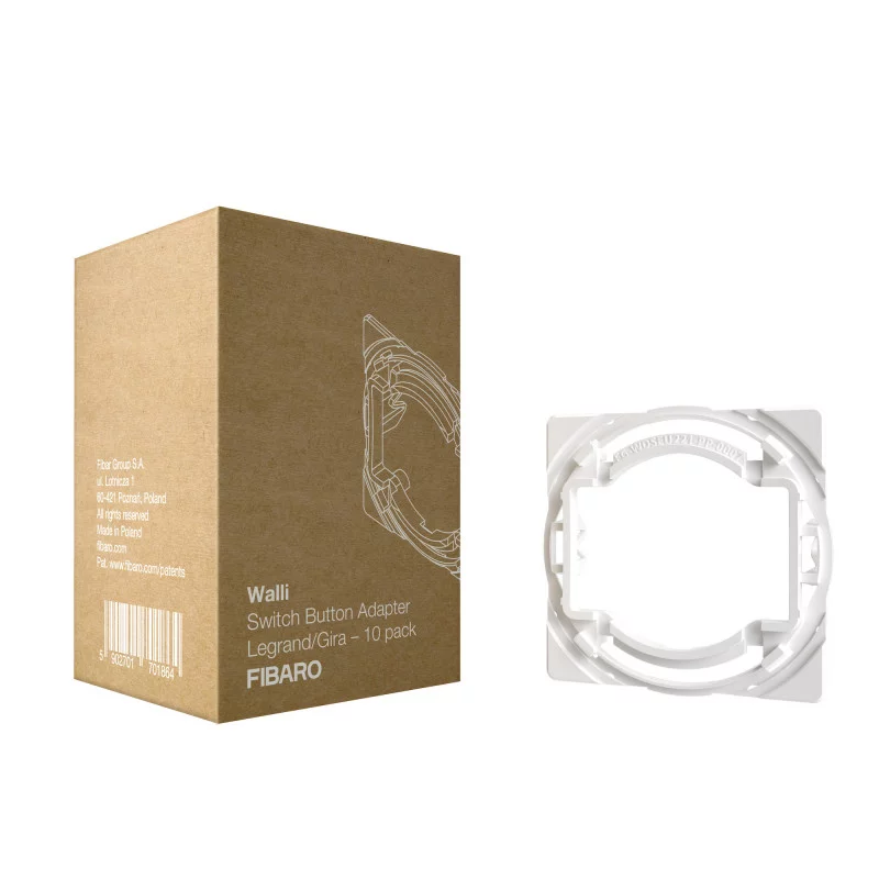 FIBARO - Adaptateur de bouton Legrand/Gira (Pack de 10)