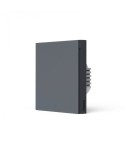 Aqara - Zigbee 3.0 Smart Switch ohne Neutral (Wall Switch H1 No Neutral, Single Rocker Grau)